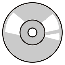 purely decorative clipart of a cd